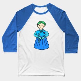 Cute chibi Korean girl Baseball T-Shirt